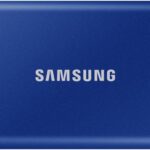 Samsung T7 / 1050 Mbs / Pc,Mac,Android / Portable,Type C Enabled / 3Y Warranty / Usb 3.2 1 Tb External Solid State Drive (Ssd)(Blue)