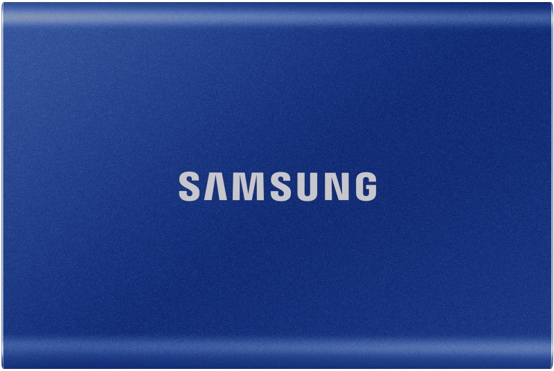 Samsung T7 / 1050 Mbs / Pc,Mac,Android / Portable,Type C Enabled / 3Y Warranty / Usb 3.2 1 Tb External Solid State Drive (Ssd)(Blue)