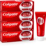 Colgate Visible White Toothpaste Teeth Whitening Starts In 1 Week (Combo Pack) Toothpaste(400 G, Pack Of 4)