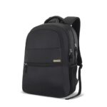 Lavie Sport 47Cm Osprey 28 Litres Laptop Backpack For Men & Women | Business Laptop Bag | Upto 15.6″ Notebook/Macbook Compatible (Black)