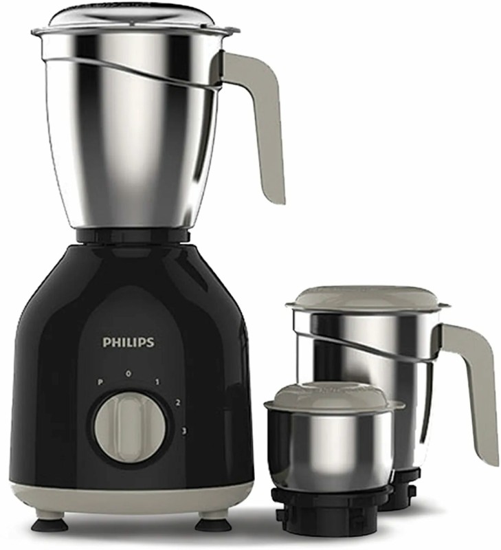 Philips By Phlips Daily Collection 750 W Mixer Grinder(Hl7756/01 | 3 Jars | Black)