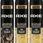 Axe Gold And Dark Temptation Deodorant Spray  –  For Men(645 Ml, Pack Of 3)