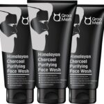 Qraa Himalayan Charcoal Purifying |For Deep Pore Cleaning And Removes Dirt |Pack Of 3 Face Wash(300 G)