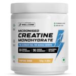 Wellcore – Pure Micronised Creatine Monohydrate (Tropical Tango, 33 Servings) | Rapid Absorption | Enhanced Muscle Strength & Power|Powder