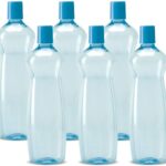 Milton Pacific Set Of 12 Blue 1000 Ml Bottle(Pack Of 12, Blue, Pet)