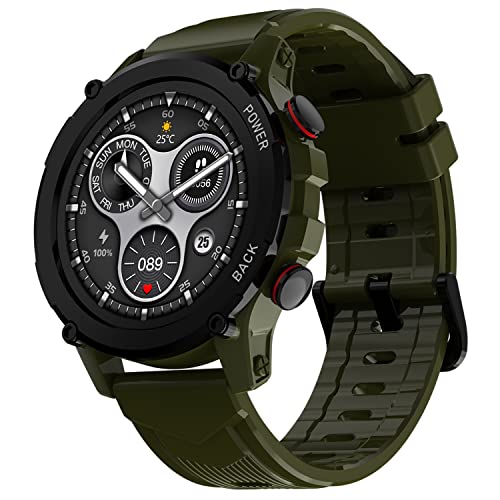 Maxima Max Pro X4+ Rugged Bluetooth Calling Smart Watch 1.32″ Round Always On Premium Display With 360X360 Px Resolution, Ai Voice Assitant, Advance Ui, 340 Mah Big Battery, Hr/Spo2, 150+ Watch Faces
