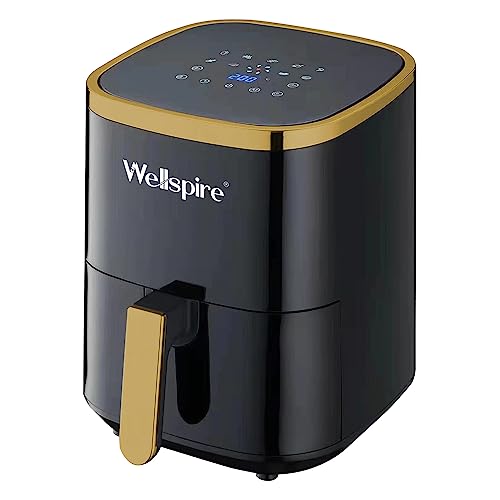 Wellspire Pro Series 8-In-1 Digital Air Fryer – 4.5L Capacity, 1500W, Fry Force 360° Technology, Uses Up To 90% Less Oil – (Black)