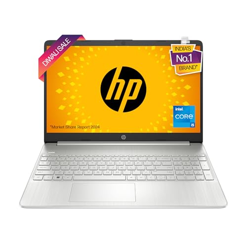 Hp 15S 12Th Gen Intel Core I5, 15/6Inch (39.6 Cm), 8Gb Ram, 512Gb Ssd, Intel Iris Xe Graphics, Backlit Kb, (Win 11 Home, Natural Silver, 1.69Kg), Fq5202Tu / Fq5329Tu