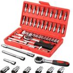 Moltera 46 In 1 Pcs Tool Kit & Screwdriver And Socket Set Power & Hand Tool Kit(46 Tools)