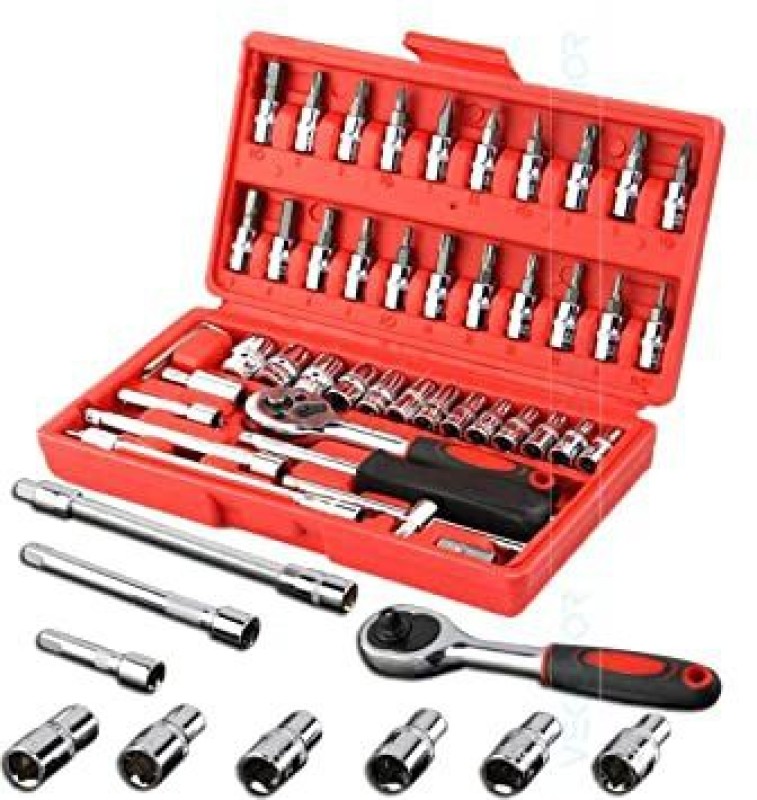 Moltera 46 In 1 Pcs Tool Kit & Screwdriver And Socket Set Power & Hand Tool Kit(46 Tools)