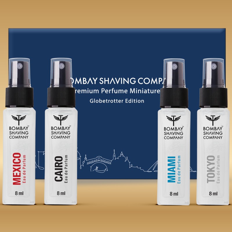 Bombay Shaving Company Long Lasting Perfume Gift Set – Featuring 4 Premium Perfume For Men Eau De Parfum  –  32 Ml(For Men)