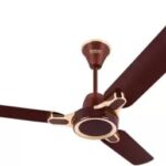 Hindware Smart Appliances Ventus Brown Gold 1200Mm Ceiling Fan 2 Stars Rated With Metallic Finish Energy Efficient High-Speed Air Delivery Fan Comes With 49W Motor And Aerodynamic Aluminium Blades