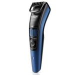 Vgr V-052 Professional Hair Trimmer For Men – Adjustable Length Settings (0.5-10Mm), Usb Rechargeable, Cord/Cordless Operation, Washable Head, Includes Guide Comb & Cleaning Accessories (Blue)