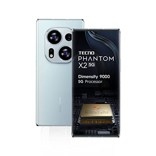 Tecno Phantom X2 5G Moonlight Silver (8Gb Ram,256Gb Storage) | World’S 1St 4Nm Dimensity 9000 5G Processor | Dual Curved Amoled Display | 64Mp Rgbw Camera