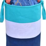 Flipkart Smartbuy 45 L Green, White, Blue Laundry Bag(Non-Woven)