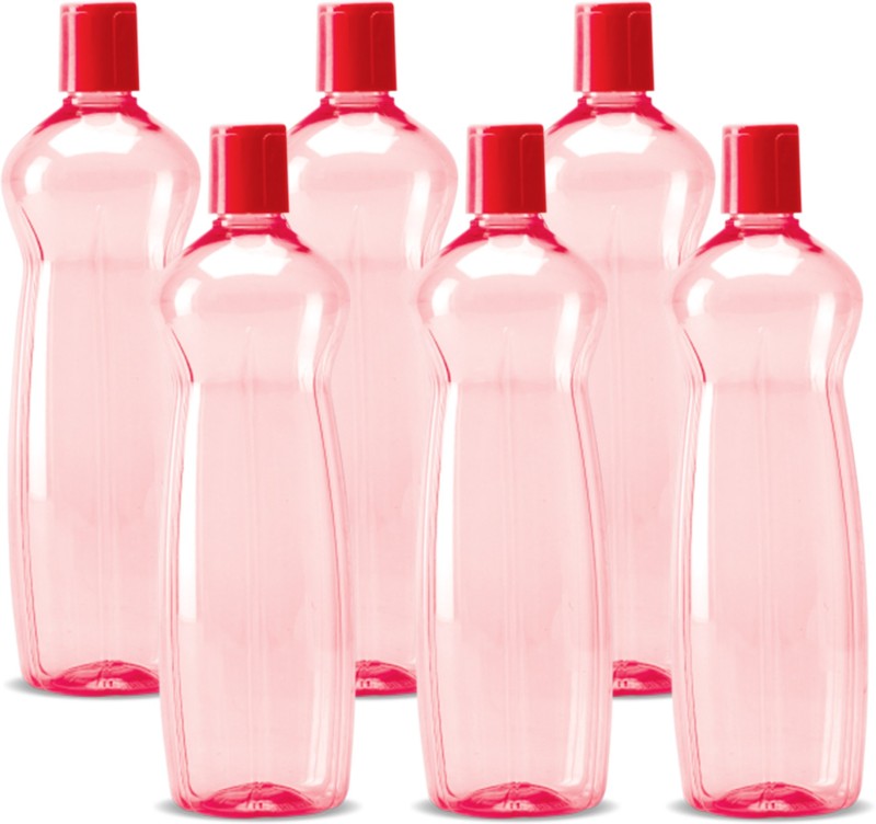 Milton Pacific 1000 – 6 Pcs.Set 1000 Ml Bottle(Pack Of 6, Red, Pet)