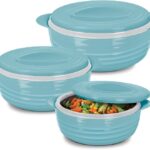 Milton Aspire Jr. Set Inner Stainless Steel Casseroles Pack Of 3 Serve Casserole(3000 Ml)