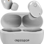 Crossloop Genex Active Noise Cancellation (Anc) Tws Earbuds | Bluetooth 5.0 | 20+ Hrs Battery Backup | Touch Control | Ipx4 Splash Proof | For Phone Calls, Workouts, Online Classes, Wfh Bluetooth(White, True Wireless)