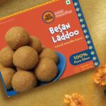 Go Desi Besan Laddu 400 Grams, Made With Pure Ghee Diwali Gifts, Diwali Gifts For Family And Friends, Diwali Gift Hampers, Indian Sweets Gift Pack, Desi Meetha, Sweets Indian Mithai, 2 X 200G