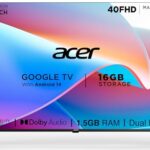 Acer 100 Cm (40 Inches) I Pro Series Full Hd Smart Led Google Tv Ar40Fdigu2841At (Black)