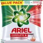 Ariel Complete | Removes 100 Tough Stains In 1 Wash | Detergent Powder 4 Kg