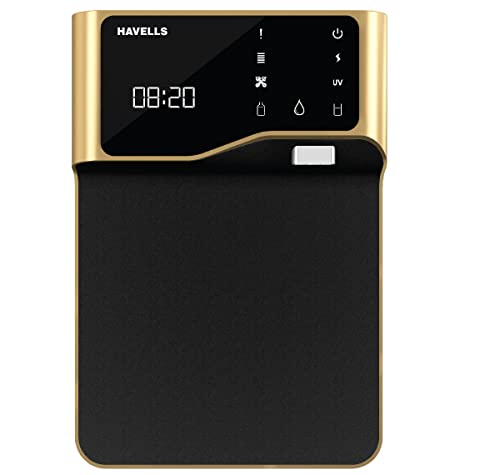 Havells Active Touch Water Purifier (Golden & Black), Uv+Uf, Suitable For Municipal Water