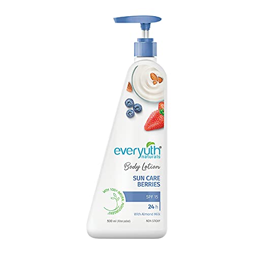 Everyuth Naturals Body Lotion For All Skin Types Spf 15 Sun Care Berries 500Ml