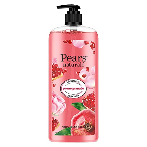 Pears Naturale Brightening Pomegranate Bodywash With Glycerine, Paraben Free, Soap Free, Eco Friendly, Dermatologically Tested, 750 Ml