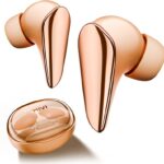 Mivi Duopods I7 Tws,3D Soundstage,High-Fidelity Driver,Aac For Lossless Audio Earbuds Bluetooth(Peach Fuzz, True Wireless)