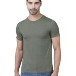 Dollar Super Combed Cotton Mens Solid T-Shirt(8909141271428_Mltsh-01-Spgrn-Po1_M)