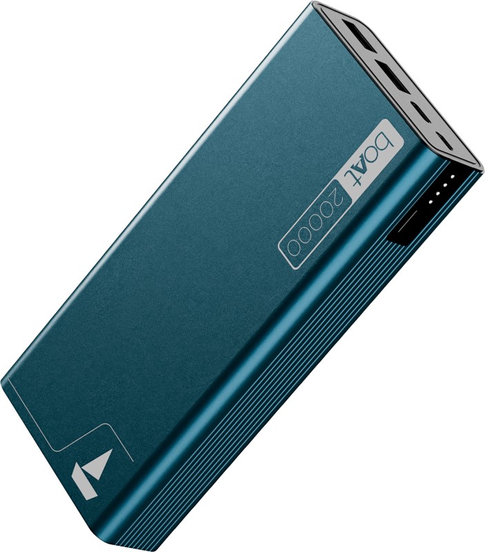 Boat 20000 Mah 22.5 W Power Bank(Steel Blue, Lithium Polymer, Fast Charging, Quick Charge 3.0, Power Delivery 3.0 For Mobile, Tablet)