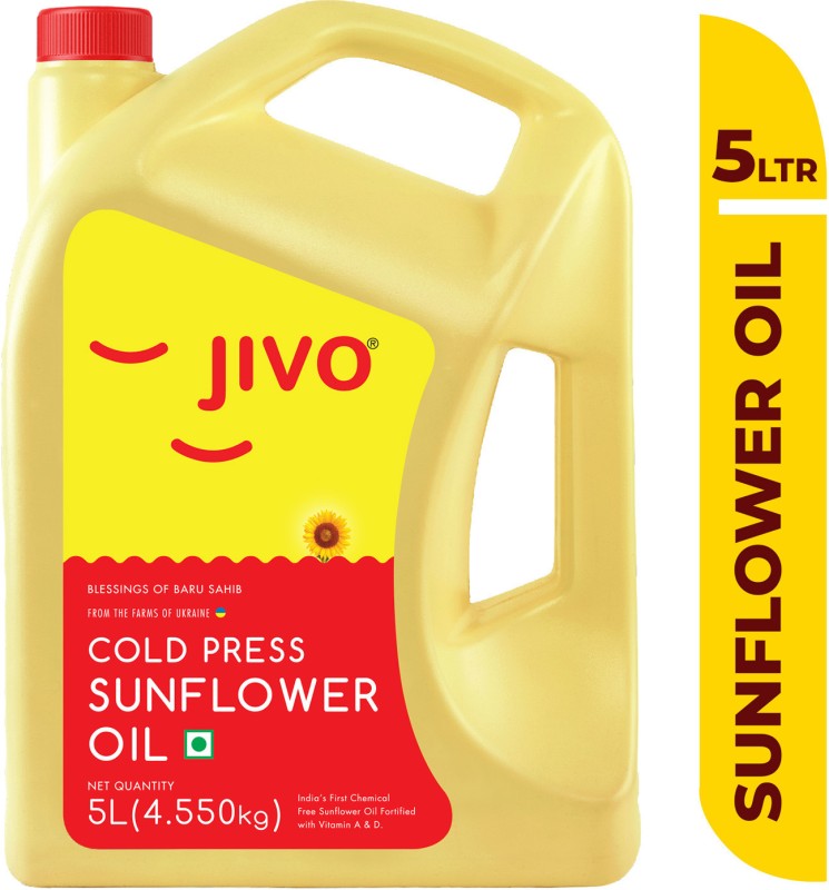 Jivo Cooking Sunflower Oil Can(5 L)