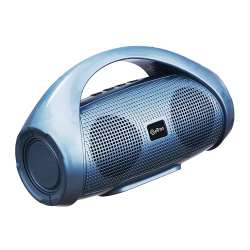 Ptron Fusion Go 10W Portable Bluetooth Speaker With 6Hrs Playtime, Immersive Sound, Auto-Tws Function, Supports Bt/Usb/Sd Card/Aux Playback & Lightweight (Blue)