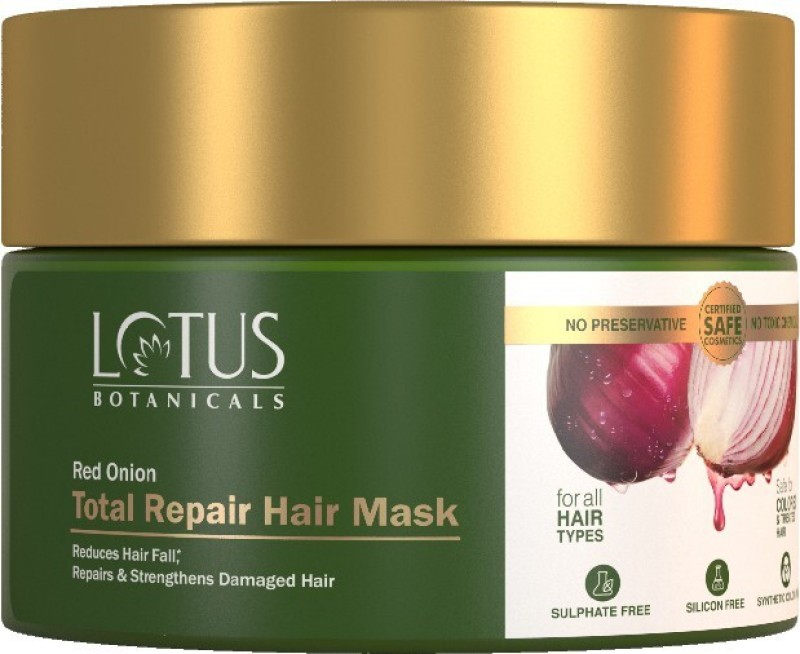 Lotus Botanicals Red Onion Total Repair Hair Mask – 200G(200 G)