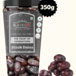 Blk Foods Premuim Black Dates 350G | Khajoor | Khajur |Handpicked Dates| Soft & Juicy| Dates(350 G)
