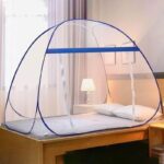 Adbra Hdpe – High Density Poly Ethylene Adults Washable Hdpe – High Density Poly Ethylene Adults Washable Double Bed Mosquito Net. Bl121 Mosquito Net(Blue & White, Tent)