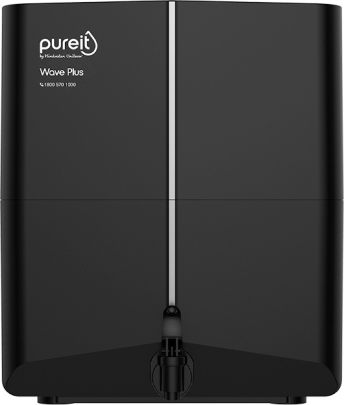 Pureit By Hul Wave Plus 7 L Ro + Uv + Minerals Water Purifier Suitable For All – Borewell, Tanker, Municipality Water(Black)