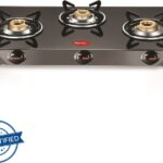 Pigeon Brunet Glass Manual Gas Stove(3 Burners)