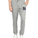 Alan Jones Clothing Men’S Slim Fit Poly Cotton Joggers (Jog18-D95-Mil-M_Grey, Melange_M)