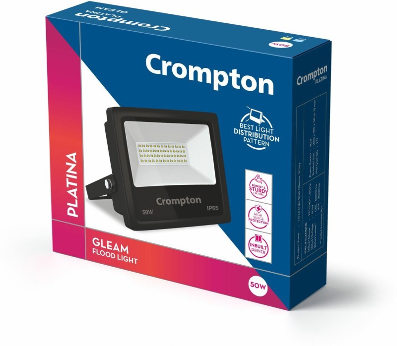 Crompton Ip65-50W Flood Light Outdoor Lamp(White)