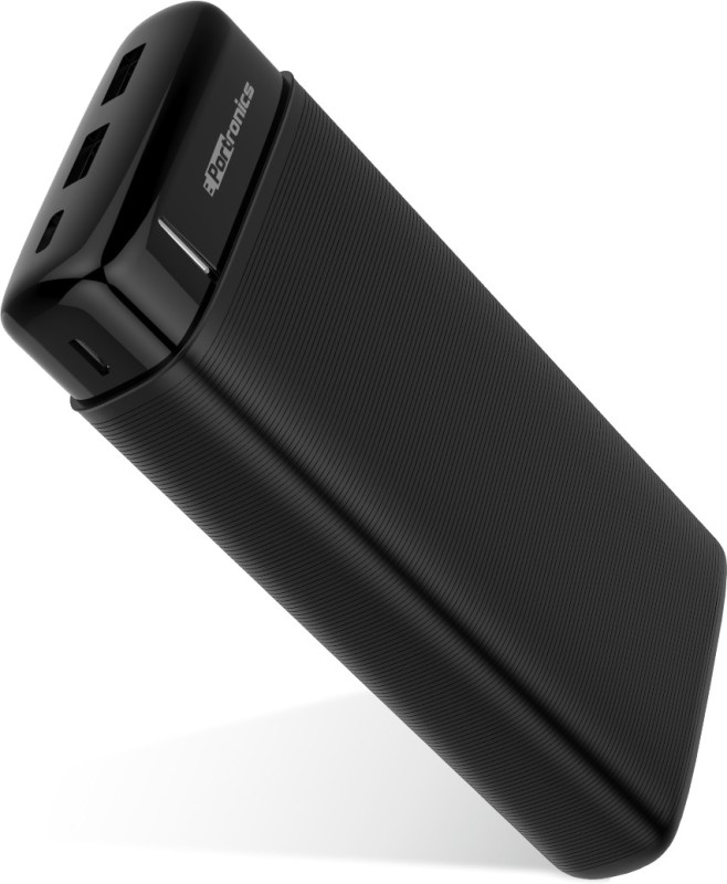 Portronics 20000 Mah 12 W Power Bank(Black, Lithium Polymer, Fast Charging For Mobile)