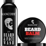 Mancode 2 In 1 Beard & Face Wash, 200Ml And Beard Balm, 50Gm, Combo Of 2,(2 Items In The Set)