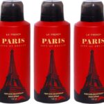 La French Paris City Of Dream Long Lasting Body Spray Deodorant Pack 3 Body Spray  –  For Men & Women(450 Ml, Pack Of 3)