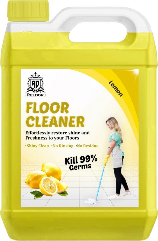 Reldor Tile, Floor & Ceramic Cleaner, Multi-Surface Bathroom Cleaner Kills 99.9% Germs Lemon(5 L)