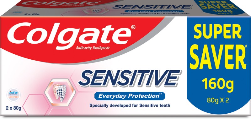 Colgate Sensitive Everyday Protection Toothpaste For Sensitive Teeth (Combo Pack) Toothpaste(160 G, Pack Of 2)