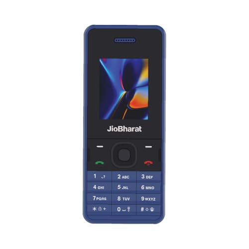 Jiobharat V2 4G Phone With Jiocinema, Jiosaavn, Pay (Upi), Long Lasting Battery, Led Torch, Digital Camera | Blue | Locked For Jionetwork