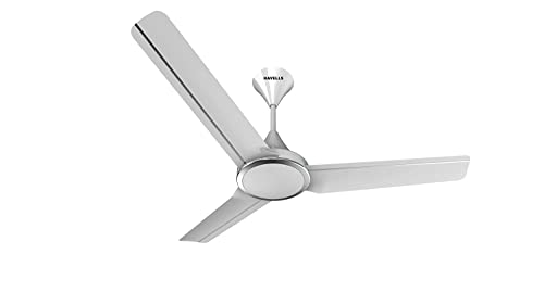 Havells Trinity 1200Mm 1 Star Energy Saving Ceiling Fan (Pearl White Chrome, Pack Of 1)