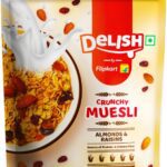 Delish By Flipkart Crunchy Muesli With 81% Multigrain Flakes, Source Of Protein Pouch Pouch(400 G)