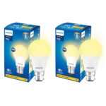 Philips B22D Led Bulb, (Golden Yellow, 7W) Pack Of 2