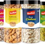 Yum Yum Premium Dry Fruit Combo Pack 1Kg – Badam, Kaju, Pistachio & Kishmish 250G Each – Almonds, Cashews, Pistachios, Raisins(4 X 0.25 Kg)